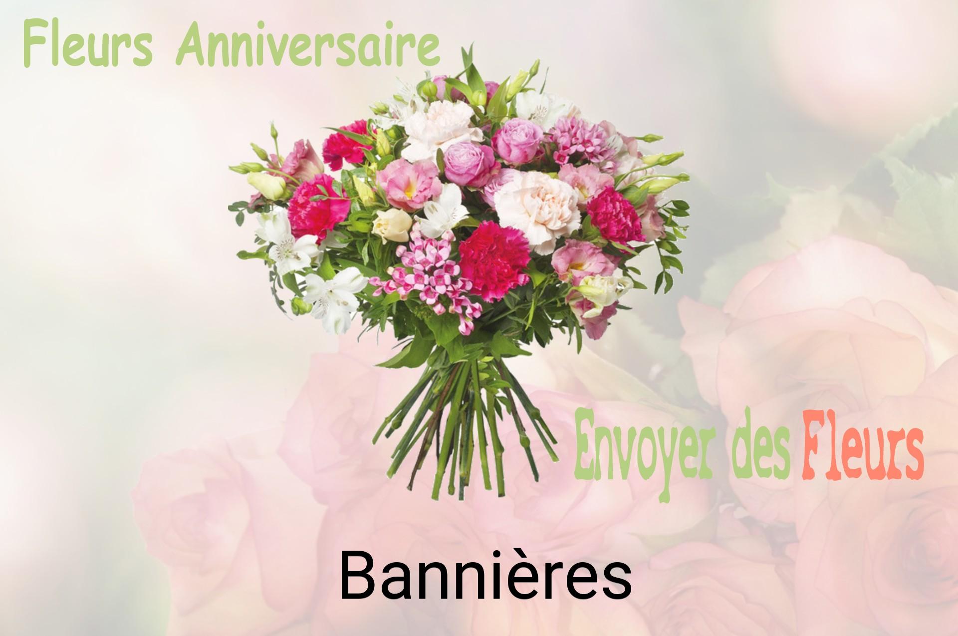 Bouquet de fleurs d’anniversaire livré à Bannières