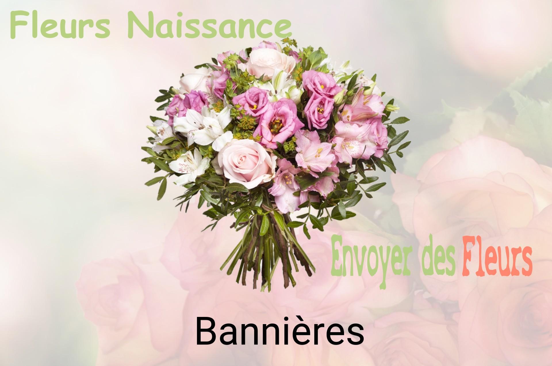 Bouquet de fleurs de naissance livré à Bannières